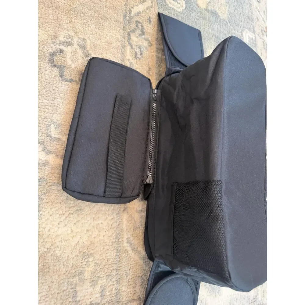 Momcozy Black Insulated Bottle Holder Stroller Organizer Detachable Bag NEW